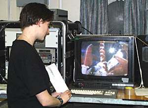 The Captain calls, &ldquo;Cast off the lines!&rdquo; and the ship is free of the dock and heading out to sea. Jeff Benitz pulls in one of the docking lines.