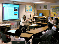 classroom at the New York School of the Deaf