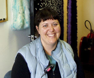 From her office, Tracey Baldwin, Palmer Station lab manager, makes sure the lab runs smoothly and is well supplied. (Photo by Kate Madin, WHOI)