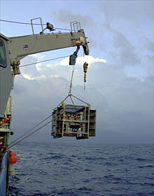 The Towed Camera Sled goes in for it’s final tow under stormy skies. 