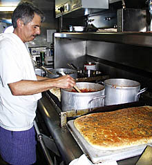 Dan Fornari treated the ship’s crew and science party to an Italian Dinner tonight. Taught by his Grandmother and Mom to cook, Dan enjoys cooking for the ship’s crew a few times during each expedition to express his gratitude for everyone’s hard work.