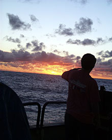 After a rainy morning, the sky cleared and our day concluded with a knock-out sunset.  