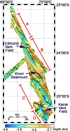 Bathymetry map