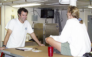 Josh Curtice interviews Karen Harpp for the "Who's Who" page of the website. Check there to find out more about the scientists and crew.  