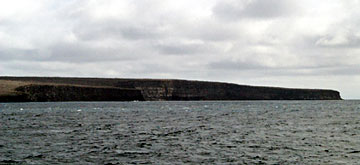  Genovesa Island from about 1 nautical mile distance as we passed by it this afternoon after completing our surveys and dredging.  