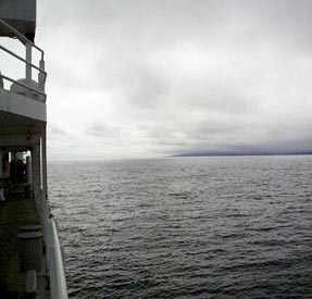 The gar&uacute;a on the south coast of Isabela. It has been cloudy most of the day today, with fog and mist shrouding the surrounding islands. 