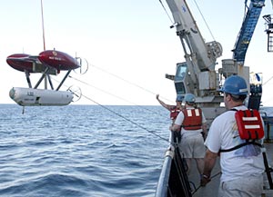  With the sun barely up, Atlantis&rsquo; crew recovers ABE after a successful mission.