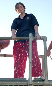 After a long day in Alvin, rookie diver Rhian Waller climbs down to meet the buckets of ice water. But she had a trick up her sleeve. &ldquo;I can&rsquo;t believe this,&rdquo; shouted Dan Fornari. &ldquo;She&rsquo;s wearing MY pajamas!&rdquo;