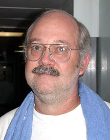 Bob is shaved and ready to go down in Alvin.