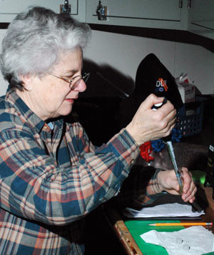8:00 a.m.: Isabelle Willliams is measuring the amount of chlorophyll the salps have eaten. She has been up 20 hours. “OK, last sample done,” she says at 10 a.m., and heads to her bunk. (Photo by Larry Madin, WHOI)