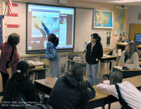 classroom at the New York School of the Deaf