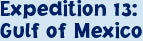 Expedition 13 : Gulf of Mexico