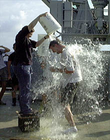 Man that’s cold. By the way Del, where are your other clothes and shoes? 