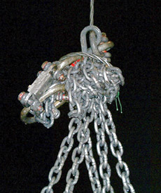 Late last night the dredge chain became wrapped up in knot. Despite the problem we did collect a few small chips of volcanic glass - enough for a chemical analysis.  