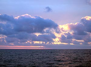 The final sunset of the cruise was a perfect ending, as we had a barbecue on deck.