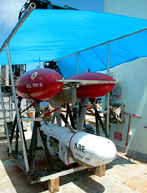 ABE, in all its glory. The tarp is to protect some plastic parts on ABE that would wither in direct sunlight. 