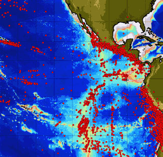 Data collected by the Autonomous Hydrophone Array in the eastern Pacific Ocean in 1999. 